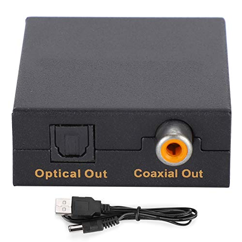 Adaptador de salida coaxial compacto con convertidor extractor y resistente carcasa de hierro 5
