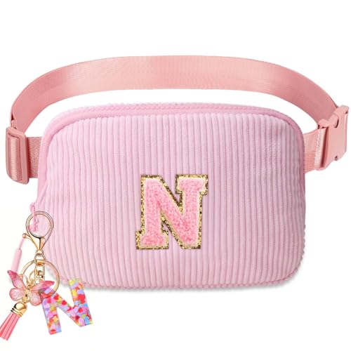 Image of Belt Bag for Girls Gifts - Birthday Gifts for Teenager, Personalized Gifts for Mom Freind Sister Teacher, Graduation GiftsInitial Crossbody Bag Belt Bag for Women N