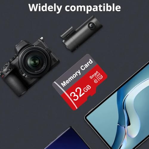 Image of 2 Pack Memory Card 32GB with Adapter, High Speed TF Card, UHS-I C10 A1 Memory TF Card for Tablet /Mobile Phone /Camera /Car Audio /Game Console (32, GB)