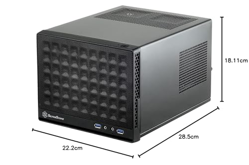 SilverStone Technology Ultra Compact Mini-ITX Computer Case with Mesh Front Panel Black (SST-SG13B-USA)