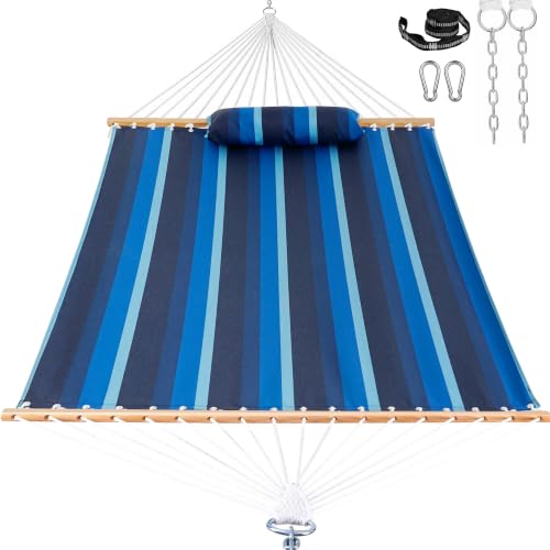 Image of Lazy Daze 12 FT Sunbrella Fabric Hammock, Non-Fading Double Outdoor Hammock