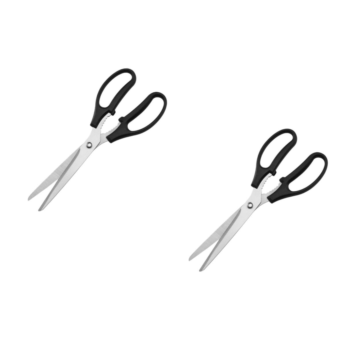 Ciieeo 2pezzi Forbici Da Cucina Acciaio Inossidabile Utensile Multifunzionale Per Pesce e Per Cucina Domestica e Barbecue Nero