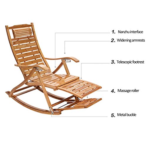 Chaise à Bascule Réglable avec Massage pour Soulager le Dos - 3