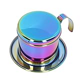 【Material de acero inoxidable】 La cafetera está hecha de acero inoxidable, que es fácil de usar y se puede limpiar rápidamente después de su uso.