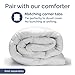 White Duvet Cover Queen Size - Extra Soft Queen Size Duvet Cover - Lightweight, Breathable & Cozy - Easy Care & Fade Free with Zipper Closures & Ties - 90