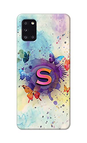 Image of PRINTFIDAA� Printed Hard Back Cover Case for Samsung Galaxy A31 Back Cover (Alphabet S) -2808