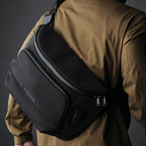 ALPAKA Bravo Sling Max, 8L RFID-Blocking Sling Laptop Bag for Men with Maglockz Buckle, Lockable Zips & External USB Port2