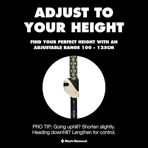BLACK DIAMOND Trail Trekking Poles (Pair) | Lightweight Aluminum Hiking Poles | FlickLock Adjustable Shafts | All-Season Stability & Comfort | Granite by BLACK DIAMOND - Image 6