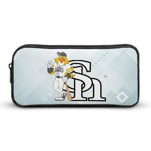 福岡ソフトバンクホークス文具ケース ペンケース 収納グッズ 筆箱 ペンバッグ 筆入れ 多機能 学用品収納 大容量軽量 伸縮性が良く、繰り返し使用可能 傷防止 防汚 掃除が簡単 いろいろな文房具を収納 オフィス小物 コスメバッグとして 男女兼用 携帯便利