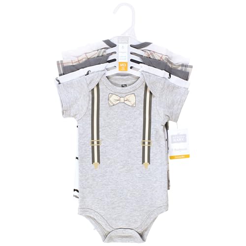 Image of Hudson Baby Unisex Baby Cotton Bodysuits 5-pack