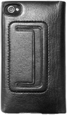 Limited Luxury IPHV1102-4 Leather Case for iPhone 4/4S - 1 Pack - Retail Packaging - Black