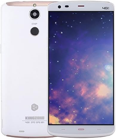 KINGZONE Z1 Plus, RAM 2GB+ROM 16GB, 4G Smart Phone 5.5 inch Android 5.1 MTK6753 Octa Core 1.3GHZ, Dual SIM, Fingerprint Identification, OTG, GPS (White)