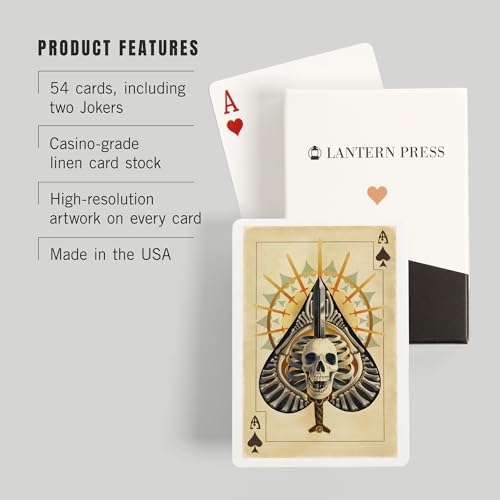 Lantern Press Carta As de Picas, Baraja de Poker 52 Cartas miniatura 3