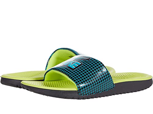 Nike Boy's Outdoor Slide Sandal, Black Aquamarine Cyber Black, 32 EU