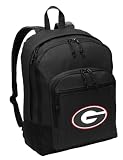 Broad Bay University of Georgia Backpack CLASSIC STYLE Georgia Bulldogs Backpack - Laptop Sleeve - Lightweight (Black)