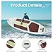 BKNROIHB Inflatable Stand Up Paddle Board with Premium SUP Paddleboard Accessories(Brown+Green)
