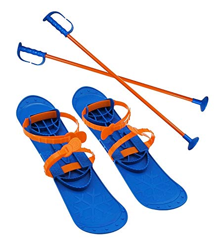 KLUZ-SKI42-1 Kids Grand Pied de Ski pour Enfant Bleu Clair Taille Unique