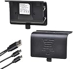 PowerTrust 2Pack NI-MH Rechargeable Battery for Xbox One Controller and Charge Kit for Xbox One S/X/Elite Controller with Micro USB Charging Cable