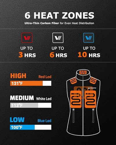 Venustas Women's Fleece Heated Vest with Battery, Lightweight Electric Heated Coat