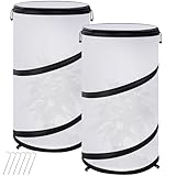 2 Pcs Pop Up Winter Frost Plant Cover, 20 x 12 Inch Round Garden Plants Freeze Protection Tent, Foldable Warm Plant Protector Enclosure for Snow Frost Protection Indoor & Outdoor