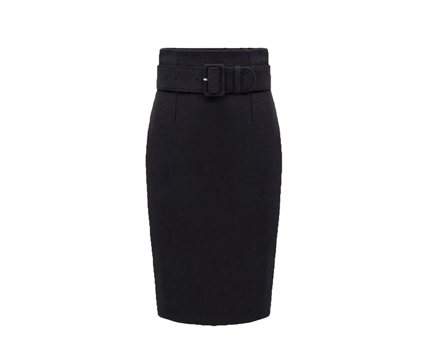 Gonna a tubino da donna, vintage, lunghezza al ginocchio, a vita alta, linea ad A