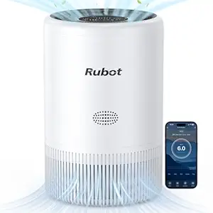 RUBOT Air Purifiers for Home Large Bedroom Up to 1200 Ft, H13 True HEPA, WiFi Alexa Control,Smoke Dust Pollen Pet Hair Allergies for Bedroom Living Room Kitchen Office, Air Filter with Sleep Mod