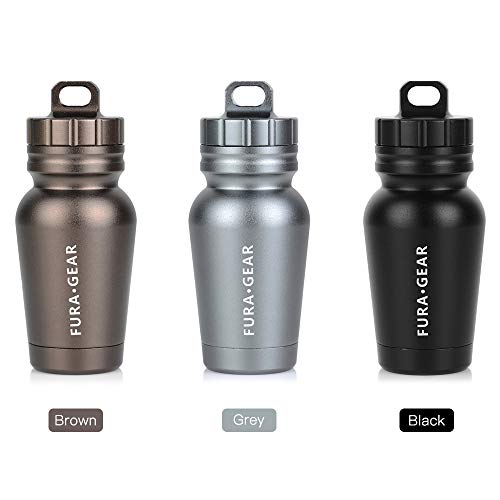 Ajcoflt Cilindro de cápsula de sobrevivência de recipiente de armazenamento selado de liga de alumín