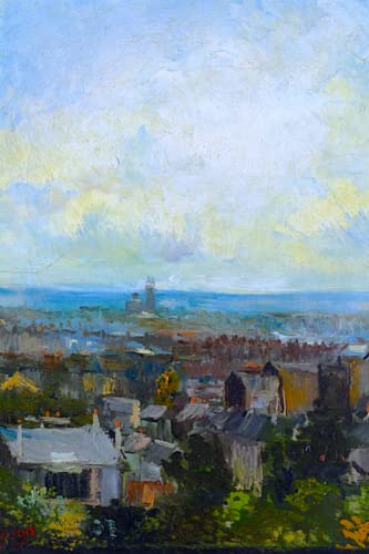 Bloc-notes Van Gogh Vue de Paris Montmartre : Carnet de notes 120 pages lignées