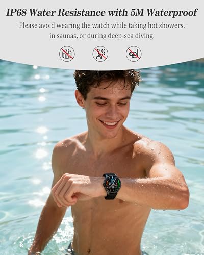 Image of Smart Watch for Women, Ladies & Men, 1.27'' Fitness Watch [41mm case] with Call Receive /Dial, Heart Rate /Stress /Sleep Monitor, AI Voice, IP68 Waterproof Smartwatch with Calculator, Calendar, Games