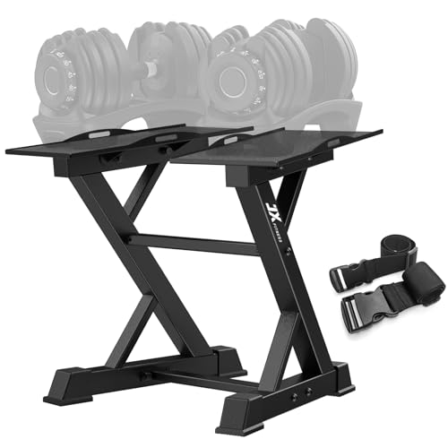 JX FITNESS Adjustable Dumbbell Rack Home Gym Weight Rack, Dumbbell Stand, Black