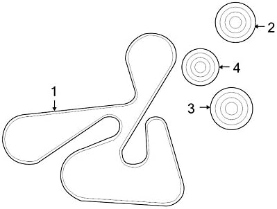 Mopar 04891598AB BELT SERPENTINE