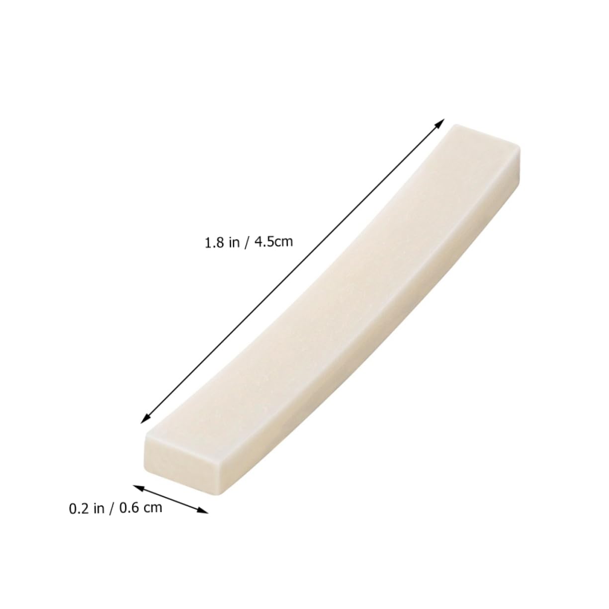 VICASKY Electric Guitar Nut 6 Pcs Genuine Cattle Bone String Nut for Guitar Neck Fit