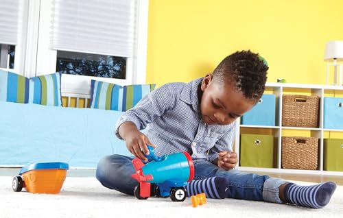 Learning Resources 1-2-3 Mach was draus! Auto-Flugzeug-Boot, Ab 2 Jahren, 3-in-1 Konstruktionsspielzeug… – Ansicht 5