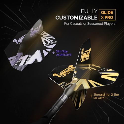 image for IgnatGames Premium Steel Tip Darts – 3/6/12 Pack Brass Barrels with 