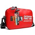152 PCS Waterproof First Aid Kit, Portable Small Boat Dry Bag Bug Out Bag, Emergency Medical Kit Ideal for Boating, Camping, Fishing, Kayaking, Floating, Red
