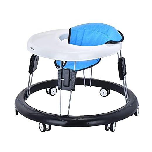Lära-gå-vagnar För Babys Pojkar Och Flickor Walker Foldbar Aktivitet Baby Walker Med 6 Universal Wheels, Multi-Function Anti-rollover Toddler Walker Helper Med Justerbar Höjd För Baby 6-18months
