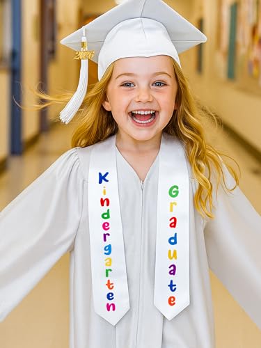 Image of QZYL Kindergarten Graduation Cap and Gown Set, 2026 Congrats Grad Outfit with Tassel & Certificate for Kindergarten