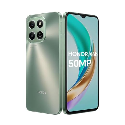HONOR X6b 4G Smartphone 4Go 128Go, 50MP, 5200mAh Batterie, 6.56" 90Hz TFTLCD, Android 14, Dual Sim, NFC, Vert