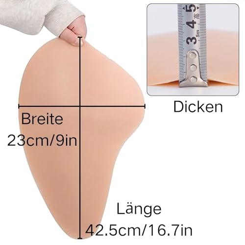 Coussinets de hanche silicone pour éliminer les silhouettes plates