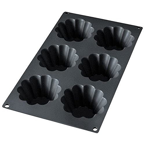 Lékué Moule Briochettes 6 Cavités Noir- Gourmet