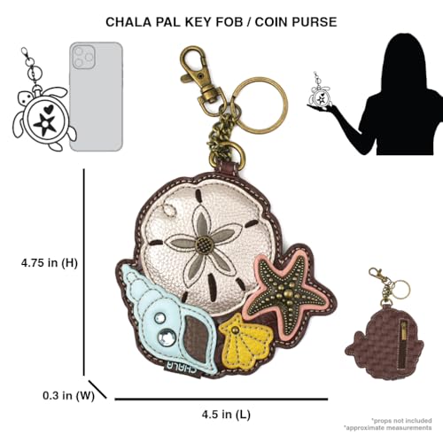 Image of CHALA Ocean Collection Women's Decorative Key Fob /Coin Purse Accessory, Multicolor, One Size