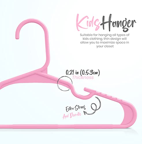 image for Utopia Home 20 Pack Kids Hangers - 11.5 Inch Plastic Baby Hangers for 