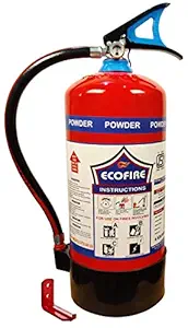 Eco Fire Abc Powder Type 6 Kg Fire Extinguisher (Red and Black)