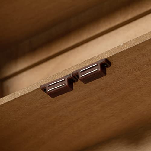 Haigopa Double Door Vintage Cabinet Wall Mounted, Rustic Wood Wall Storage Hanging Cabinet Glass Insert, Farmhouse Bathroom Cabinet #TOP5