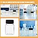 PRETYZOOM 24pcs 30ml Plastic Sample Bottles with Black Sealing Caps, Wide Mouth Reagent Storage Vials for Oil and Chemical Sampling, Small Empty Lab Bottles for Industrial Use