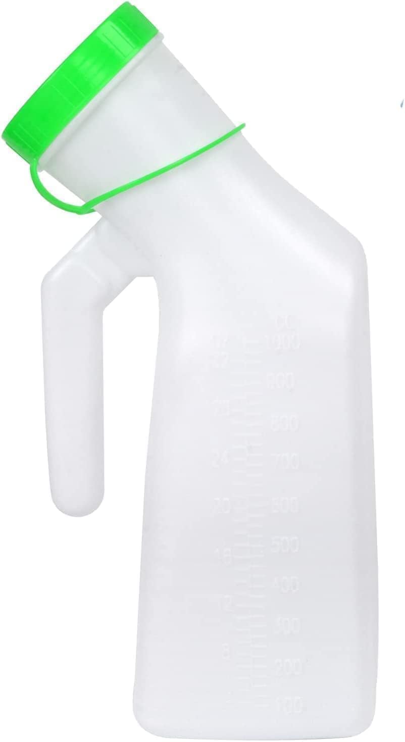 Nocnik, 2 sztuki pisuarów dla mężczyzn z pokrywką świecącą w ciemności(Green2PACK)