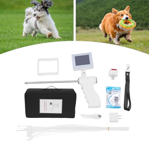 lizponaza Advanced Dog Artificial Insemination Kit, Veterinary Breeding Tool with 5MP Camera and 3.5 Inch Rotatable Screen, Includes 20 Insemination Tubes - Thumbnail 6