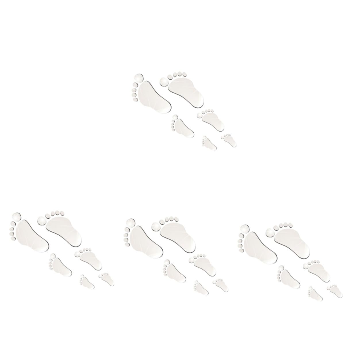 Autocollant décoratif pour sticker mural YARNOW, lot de 4 feuilles faciles à appliquer