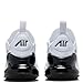 NIKE Air Max 270 GS Great School Fashion Trainers Sneakers Shoes, White Black Hyper Royal Summit White, 8 us