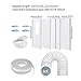FytStycale Window Kit Sliding Ventilation Kit,Adjustable,with Hose, Window Vent Kit Window Plate